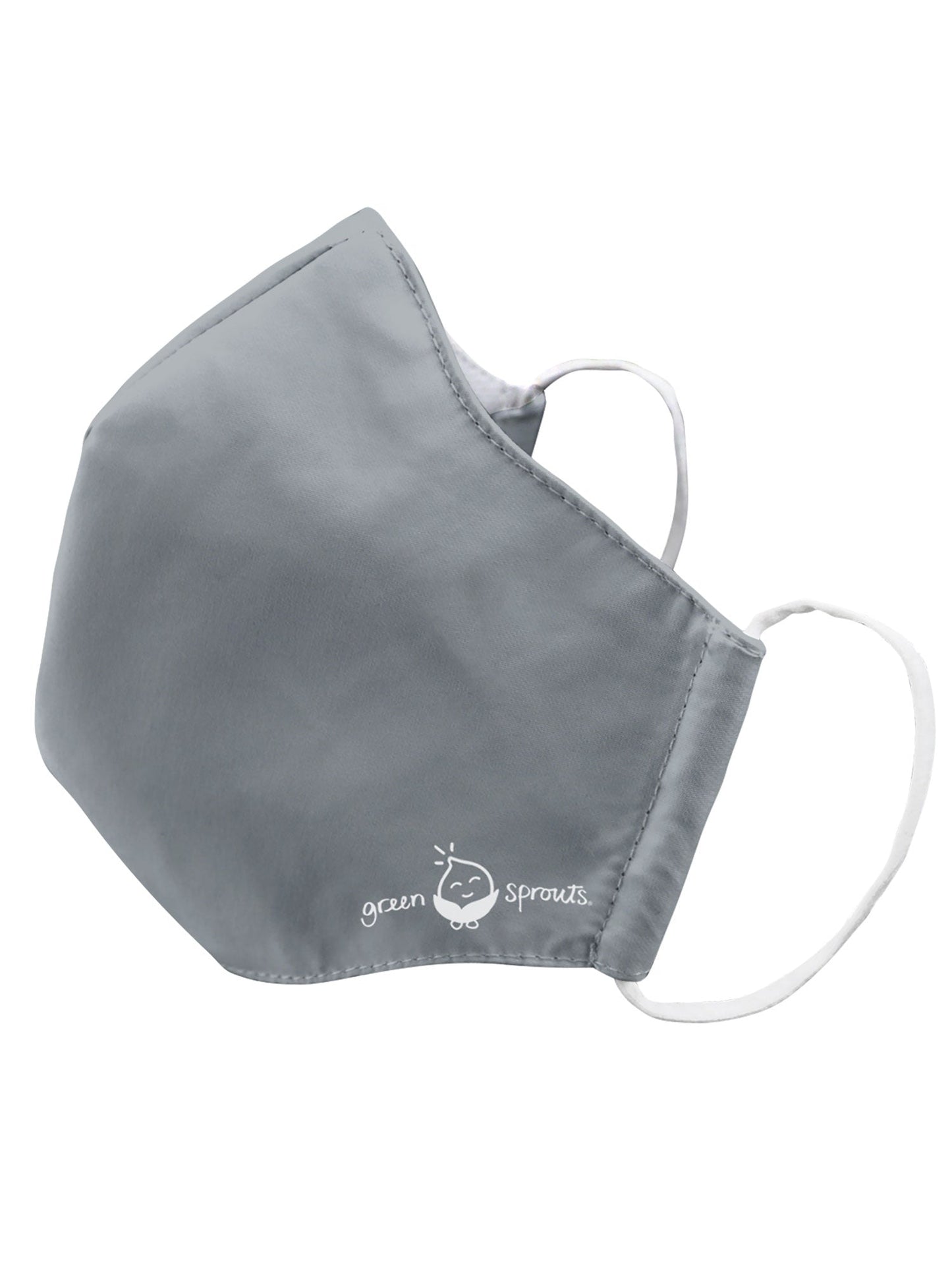 Green Sprouts Reusable Face Mask for Adults - Gray, Small