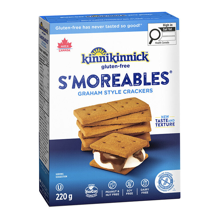 Kinnikinnick Graham-Style Gluten-Free Crackers (Pack of 6 - 8 Oz.)