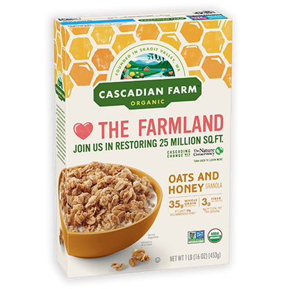 Cascadian Farm Organic Bar Oats N' Honey 5 x 6 Oz