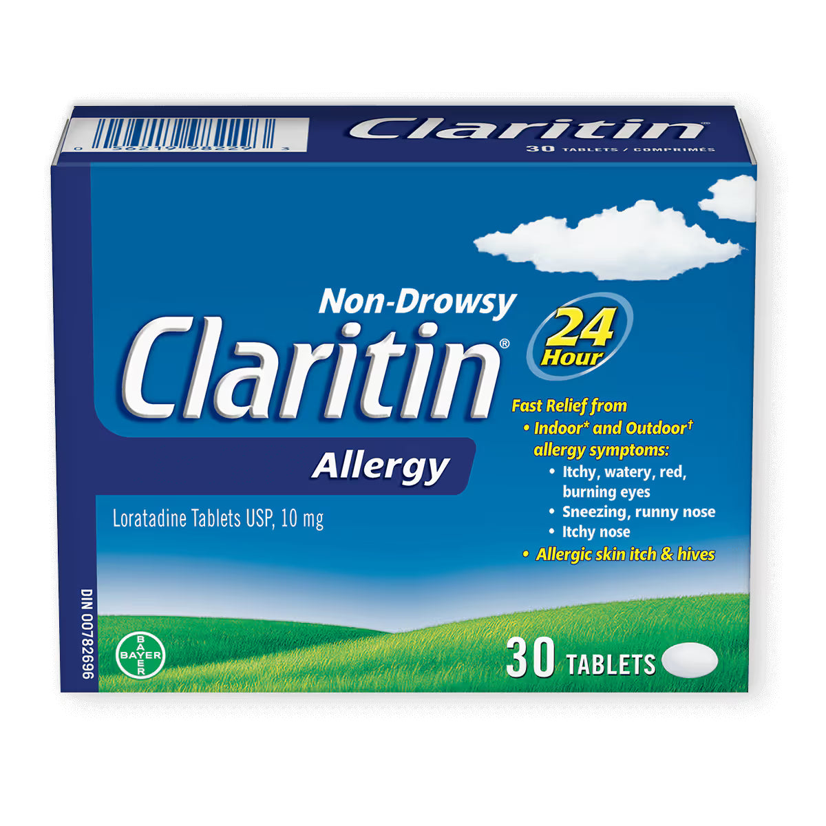 Claritin 24-Hour Non-Drowsy Allergy Relief Tablets - Loratadine 10mg (30 Count)