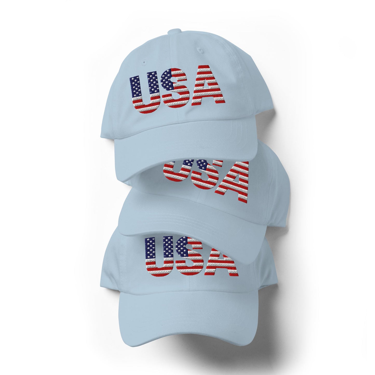 USA Baseball Hat - 1 sided embroidery