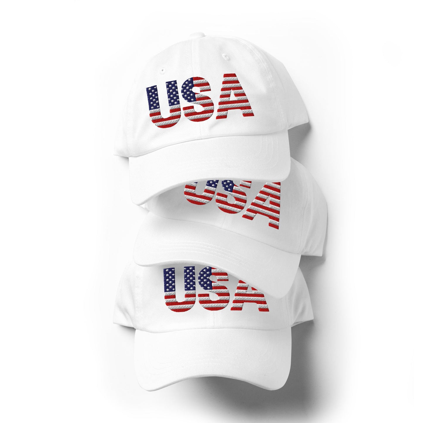 USA Baseball Hat - 1 sided embroidery