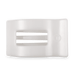 Coconut White Large Flat Rectangle Hair Clip
