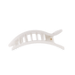 Coconut White Medium Flat Rectangle Hair Clip