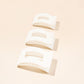 Coconut White Medium Flat Rectangle Hair Clip