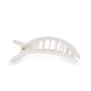 Coconut White Medium Flat Round Hair Clip
