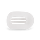 Coconut White Medium Flat Round Hair Clip