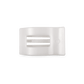 Coconut White Small Flat Rectangle Hair Clip