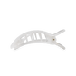 Coconut White Small Flat Square Hair Clip