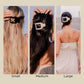 Coconut White Small Flat Square Hair Clip