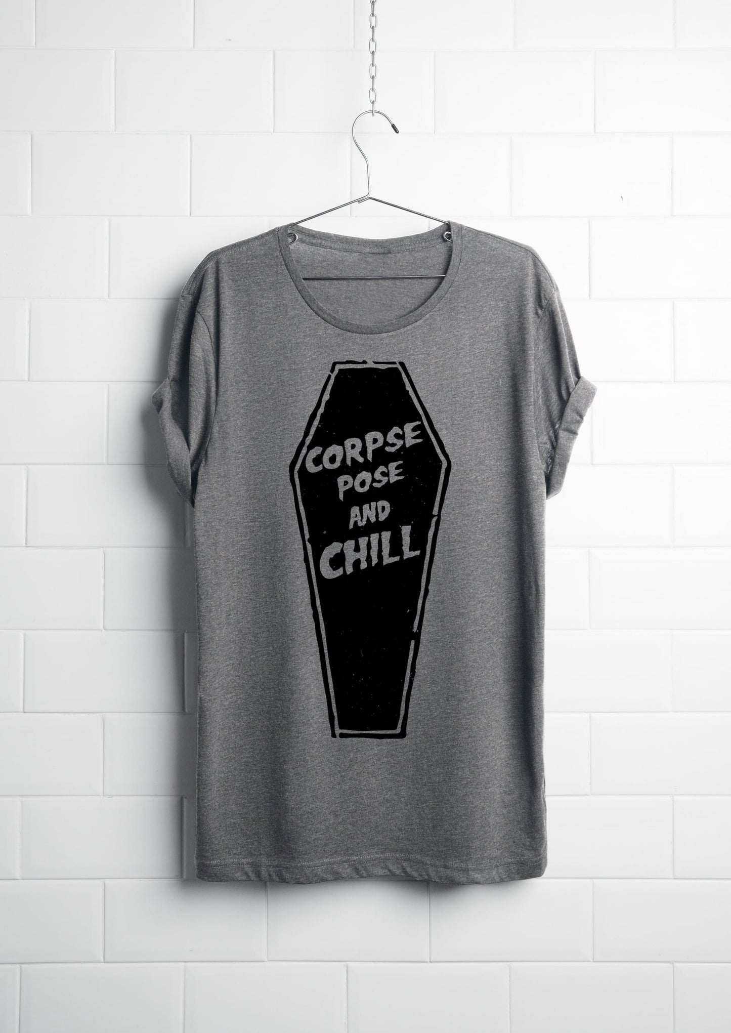 Corpse Pose and Chill T-Shirt by Yune Yoga