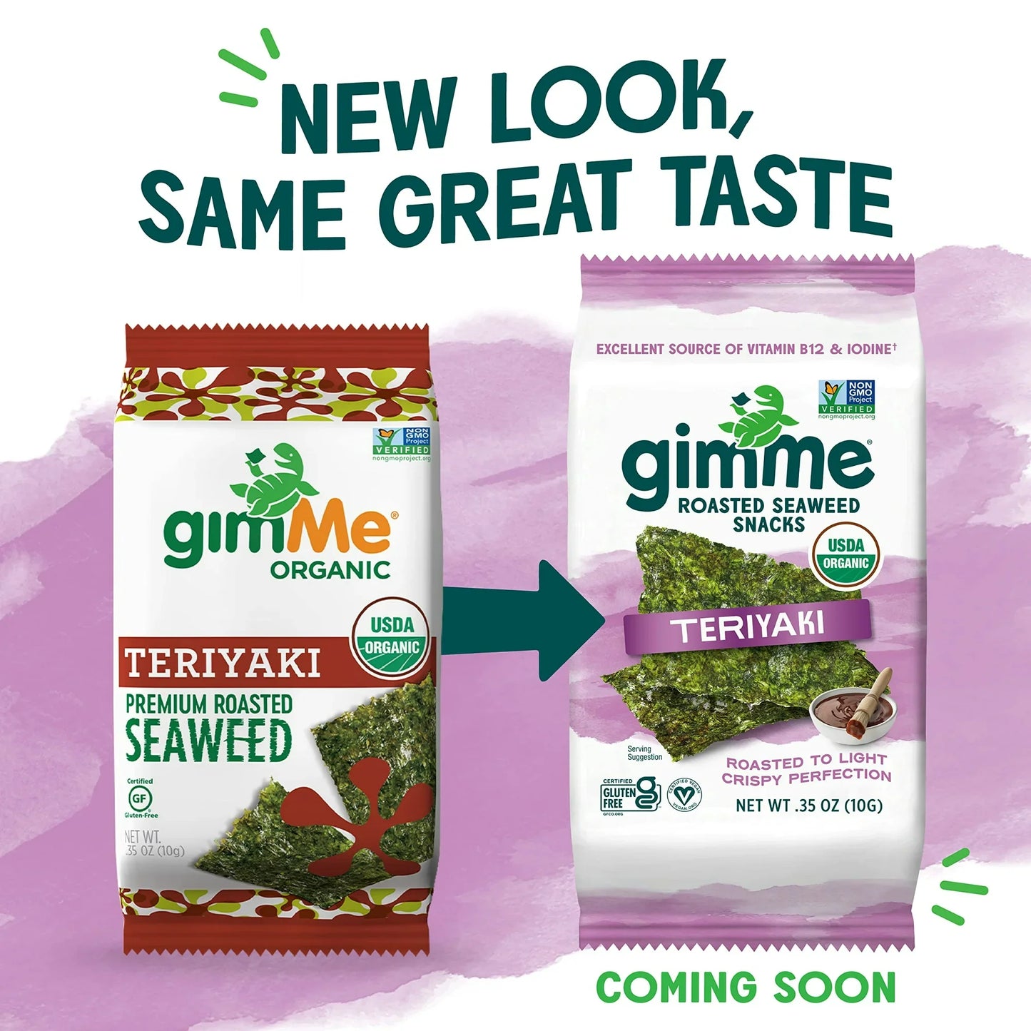 Gimme Organic Roasted Teriyaki, 0.35 oz., Case of 12