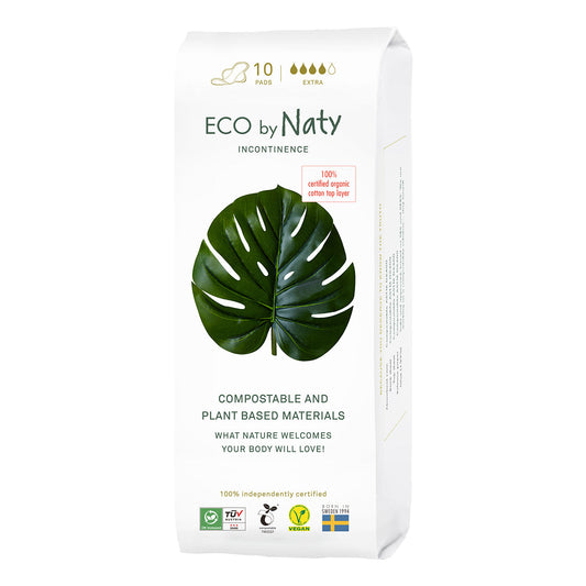 Eco By Naty Extra Incontinence Pads (12 Pack of 10 Count)