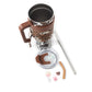 Wide Wyoming Tumbler In Brown and White