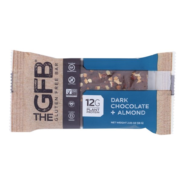 Gfb Gluten-Free Dark Chocolate Almond Bar - 2.05 oz - Case of 12