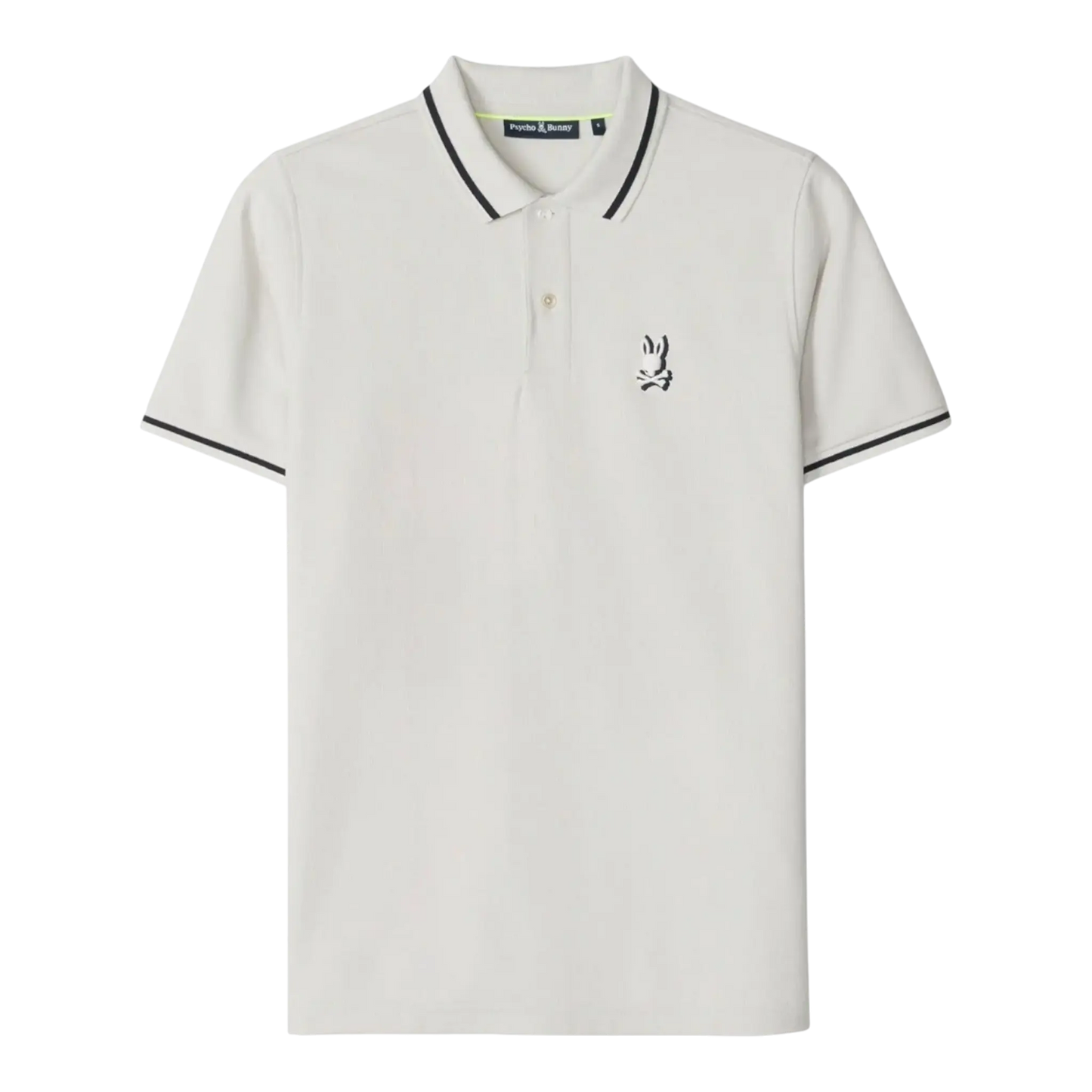 Psycho Bunny Groves Pique Polo Men Polo Shirt Pearl