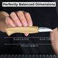 Detail Wood Carving Knife with Leather Sheath, Blade 5 cm (1.97 inches)