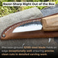 Detail Wood Carving Knife with Leather Sheath, Blade 5 cm (1.97 inches)