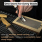 Diamond Sharpening Stone with Wooden Stand – 600 Grit for Knives & Tools