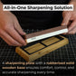 Double-Sided Sharpening Stone with Optional Wooden Stand – Grit #3000 / #8000
