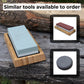 Double-Sided Sharpening Stone with Optional Wooden Stand – Grit #400 / #1000