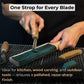Dual-Sided Leather Paddle Strop For Hook Knives & Gouges