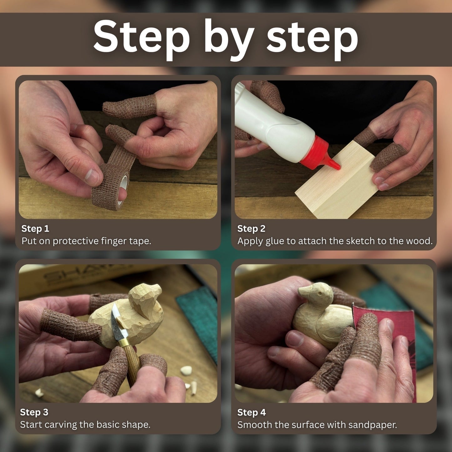 Duck Carving Kit - Complete Starter Whittling Kit for Beginners, Adults, Teens, and Kids