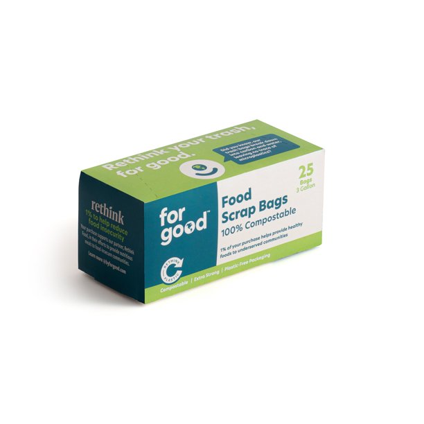 Good Compostable Food Scrap Bags: 3 Gallon, 150-Count