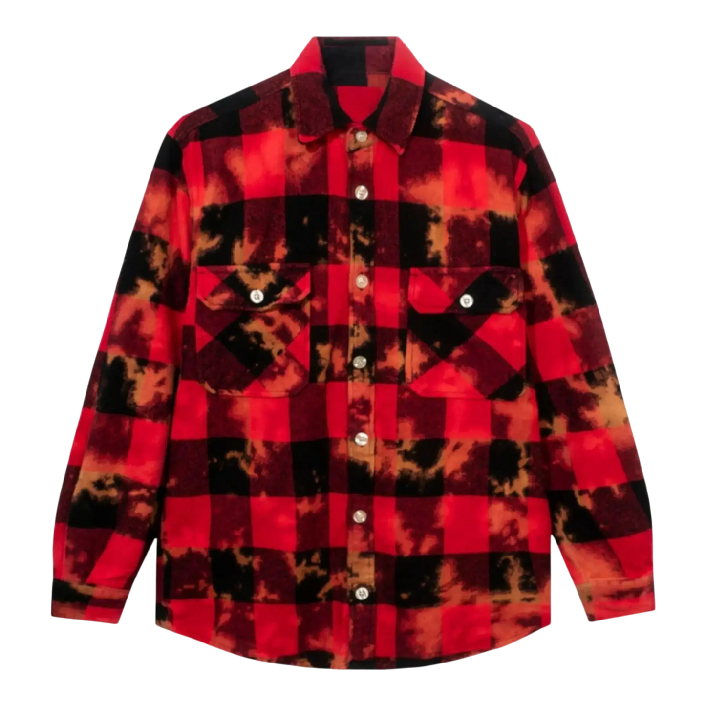 Anti Social Social Club Chromey Men Flannel Shirt Red/Black