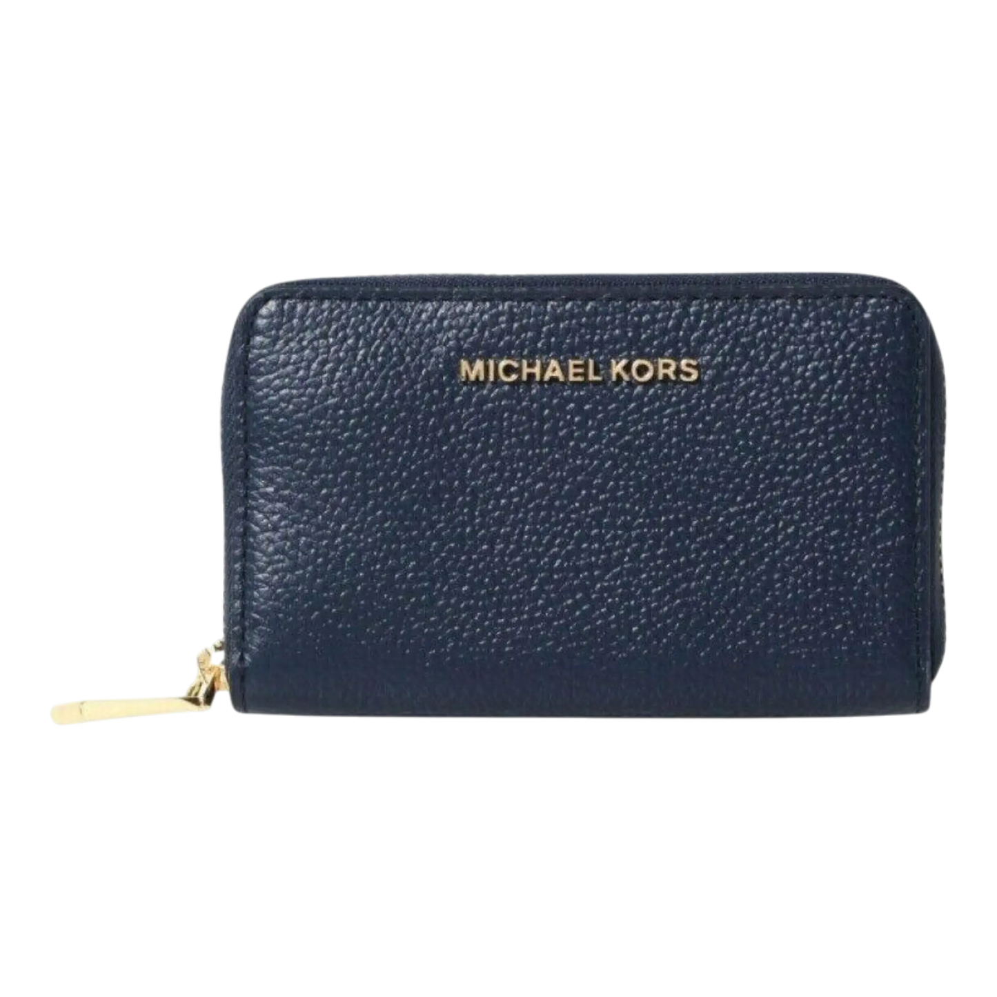 Michael Kors Jet Set Women Small Leather Zip-Around Wallet Navy