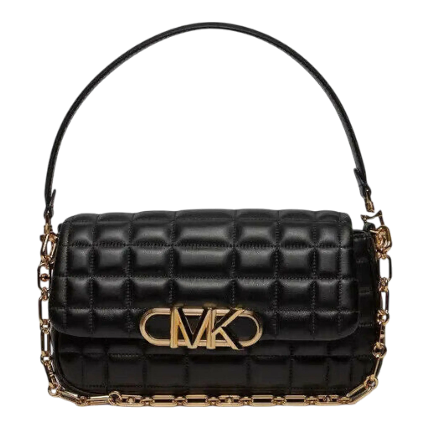 Michael Kors Parker Women Medium Shoulder Bag Black Leather