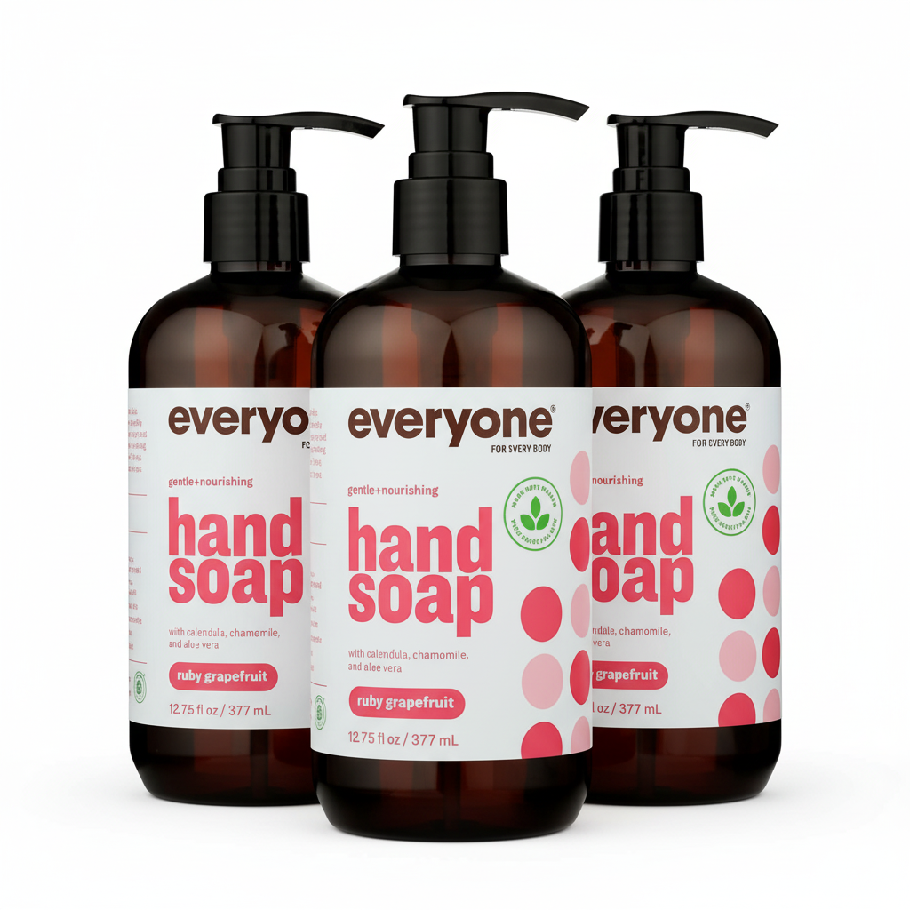 Everyone Liquid Hand Soap, Fragrance-Free | 3-Pack, 12.75 Oz Ea.