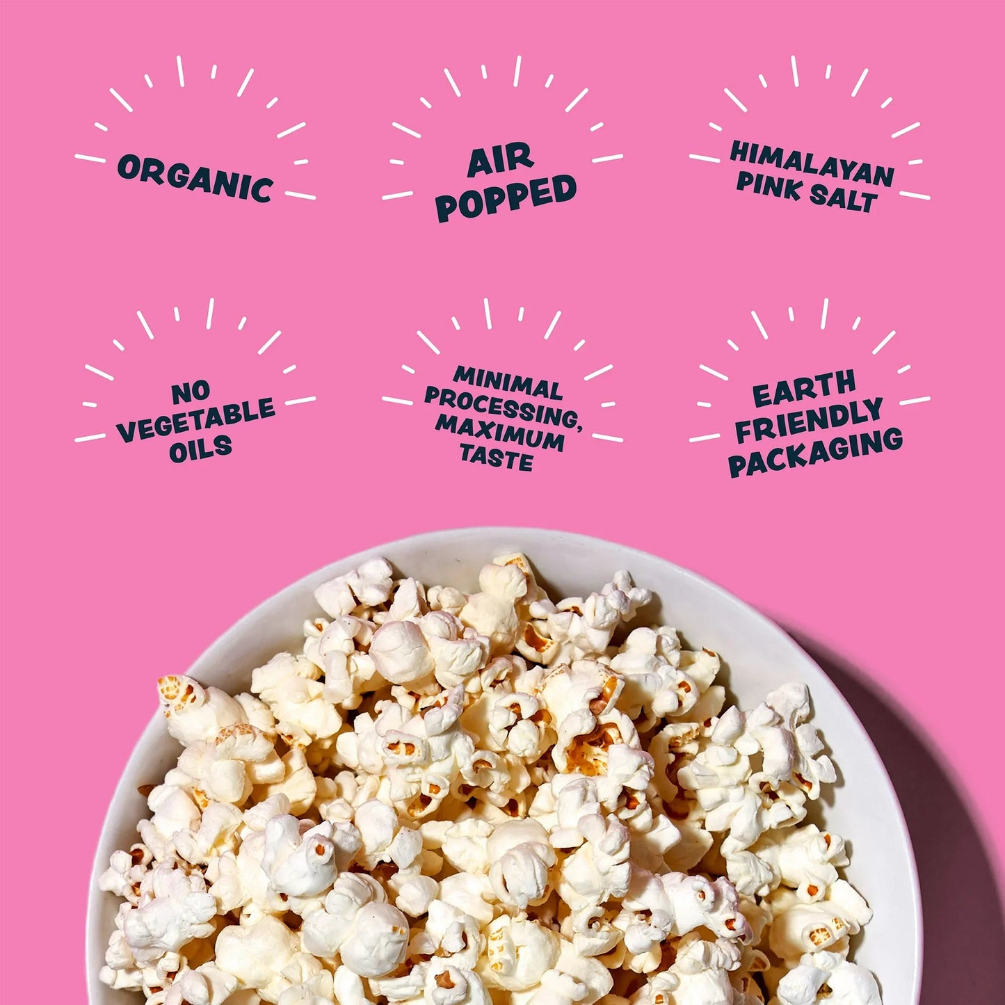 Lesser Evil Organic Popcorn, Himalayan Gold, Pack of 18 -  0.88 Oz