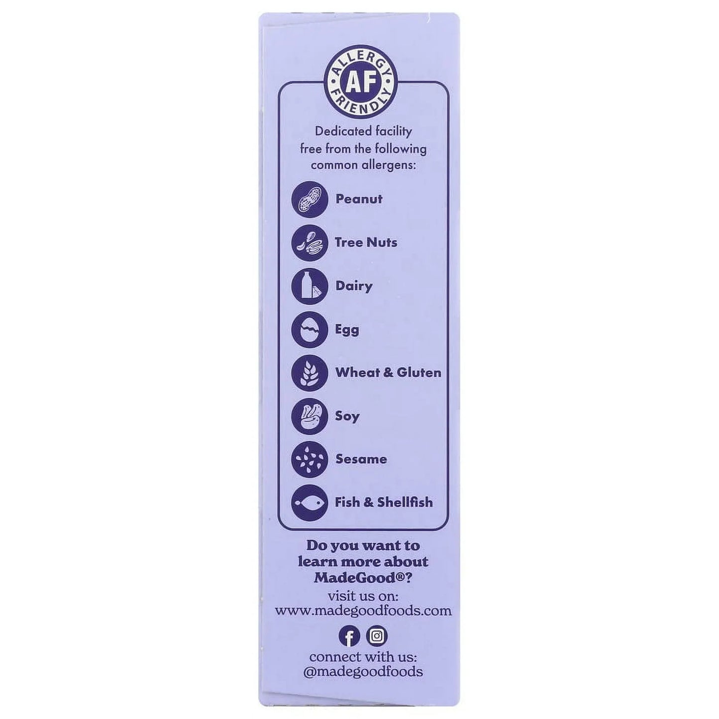 MadeGood Mixed Berry Granola Bars, Case of 6, 5 Oz. Each