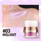 Highlight Face Powder Pat Face Body Blush Shading Powder