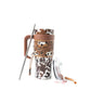 Wide Wyoming Tumbler In Brown and White