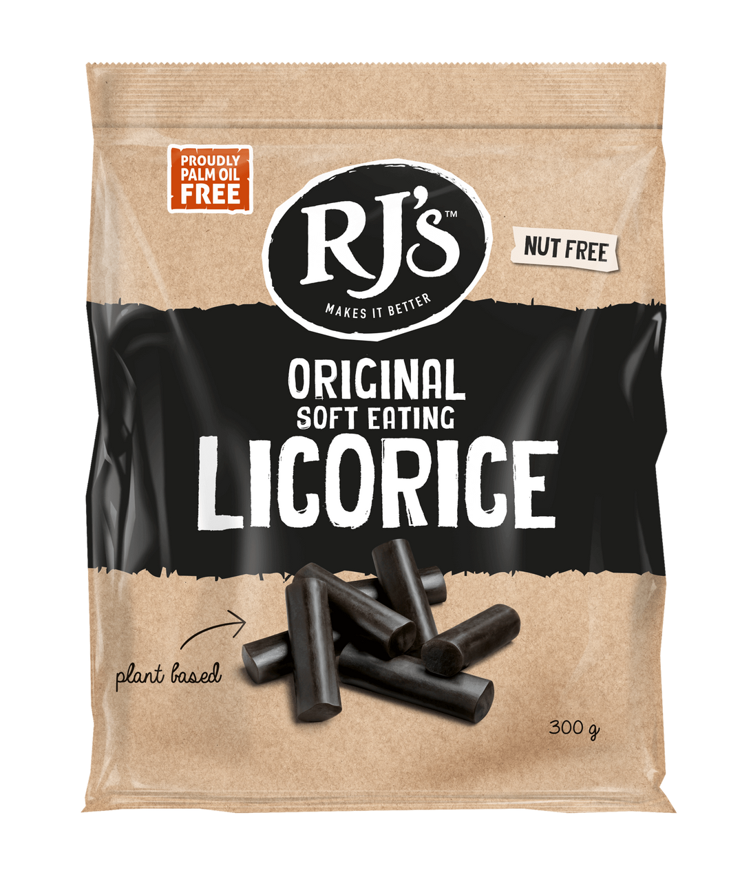 RJ's Licorice Soft Eating Licorice - Original Flavor - 7.05 Oz. Pack of 8