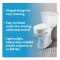 Carex Elongated Raised Toilet Seat - Elevated Riser for Standard & Elongated Toilets - 300 lb Capacity