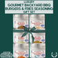 Gourmet Backyard BBQ Burgers & Fries Seasoning Set - Six Pack