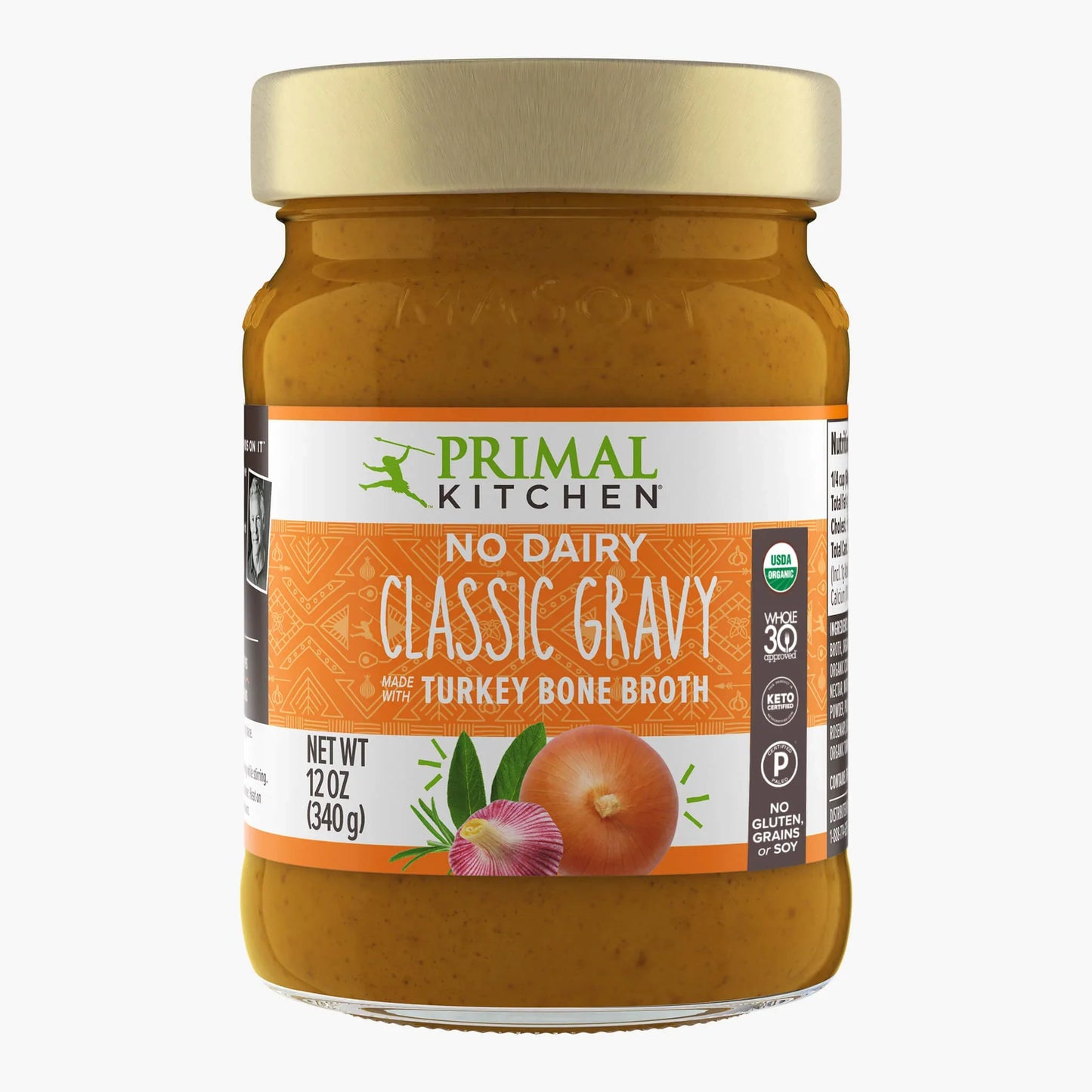 Primal Kitchen Turkey Bone Broth Gravy (Pack of 6 - 12 oz)