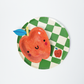 Little Chef Checkered Party Plates (9 Inch, 12 Count) | Kids Cooking Birthday Party Supplies | Colorful Checkerboard Paper Plates