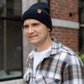 HAAKWEAR Traditional Midnight Black Beanie | Classic Cuffed Knit Hat | Made in USA