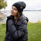 HAAKWEAR Traditional Midnight Black Beanie | Classic Cuffed Knit Hat | Made in USA