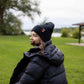HAAKWEAR Traditional Midnight Black Beanie | Classic Cuffed Knit Hat | Made in USA