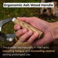 Half-Rounded Drawknife (Inshave) with Leather Sheath, 15 cm (5.9 inches)