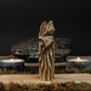 Hand-Carved Loki Figurine – 14 cm (5.7 inches) Wooden Norse God of Mischief Statue