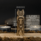 Hand-Carved Loki Figurine – 14 cm (5.7 inches) Wooden Norse God of Mischief Statue