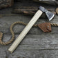 Hand-Forged Bushcraft Hatchet with Leather Back Sheath, 0.74 kg (1.63 lb)
