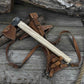 Hand-Forged Bushcraft Hatchet with Leather Back Sheath, 0.74 kg (1.63 lb)