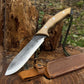 Hand-Forged Bushcraft Knife, 15.5 cm (6.1 inches)